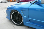 Installed View - Nissan Silvia S13: M-Sport Style +25mm Front Vented Guards