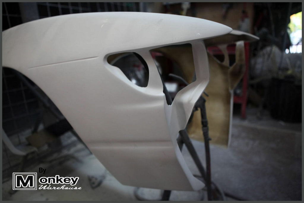 Installed View - Nissan Silvia S13: M-Sport Style +25mm Front Vented Guards