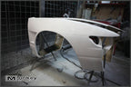 Installed View - Nissan Silvia S13: M-Sport Style +25mm Front Vented Guards