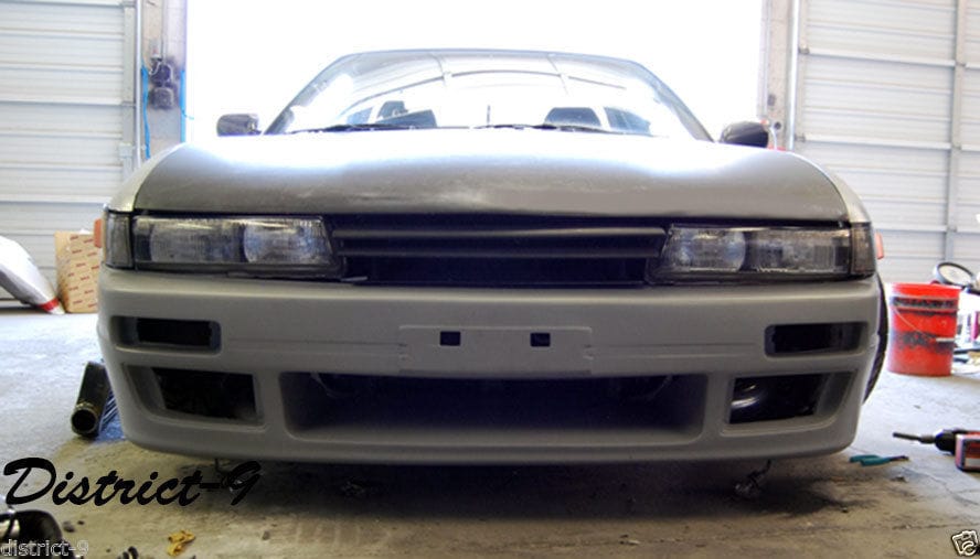 Installed View - Nissan Silvia S13: Nismo Aero Style Front Bumper