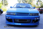 Installed View - Nissan Silvia S13: Nismo Letterbox Style Front Grille