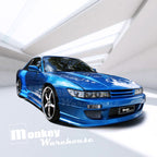 Installed View - Nissan Silvia S13: Nismo Letterbox Style Front Grille