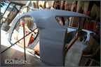 Installed View - Nissan Silvia S13: Rocket Bunny Style +25mm Front Vented Guards
