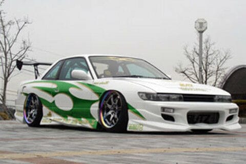 Installed View - Nissan Silvia S13: Uras Type S Style Front Bumper