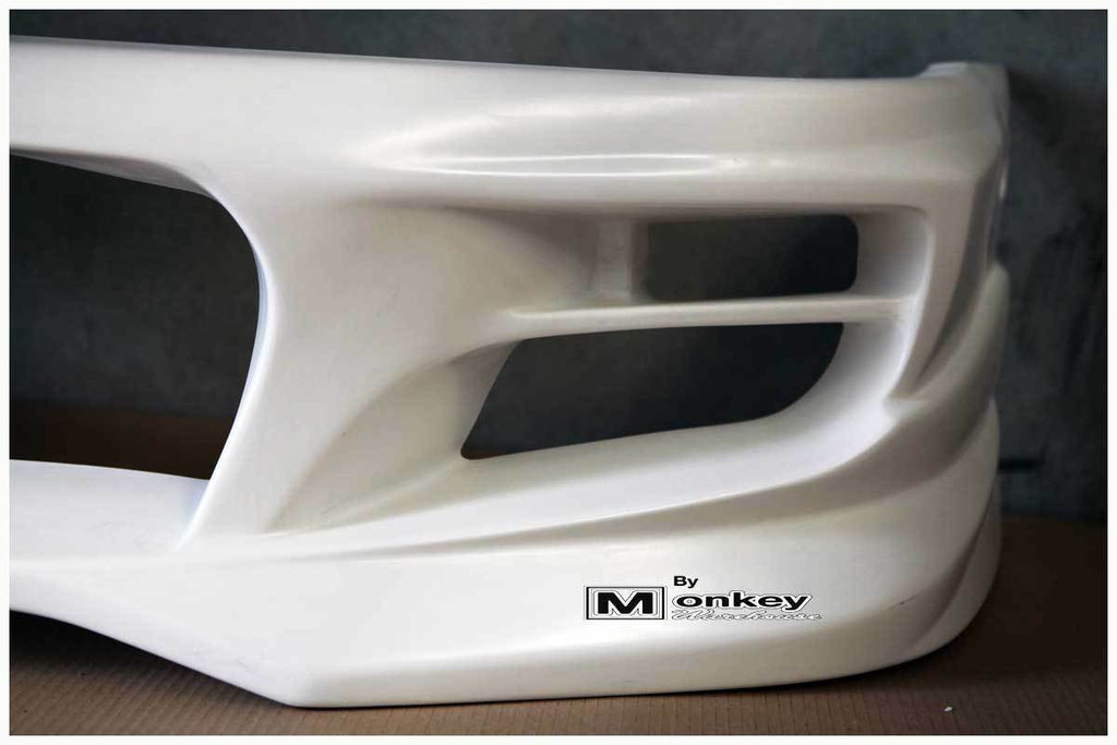 Installed View - Nissan Silvia S13: Uras Type S Style Front Bumper