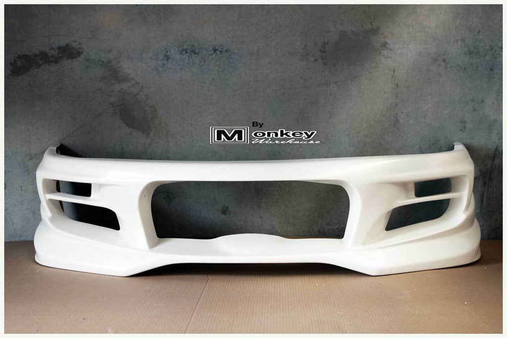 Installed View - Nissan Silvia S13: Uras Type S Style Front Bumper