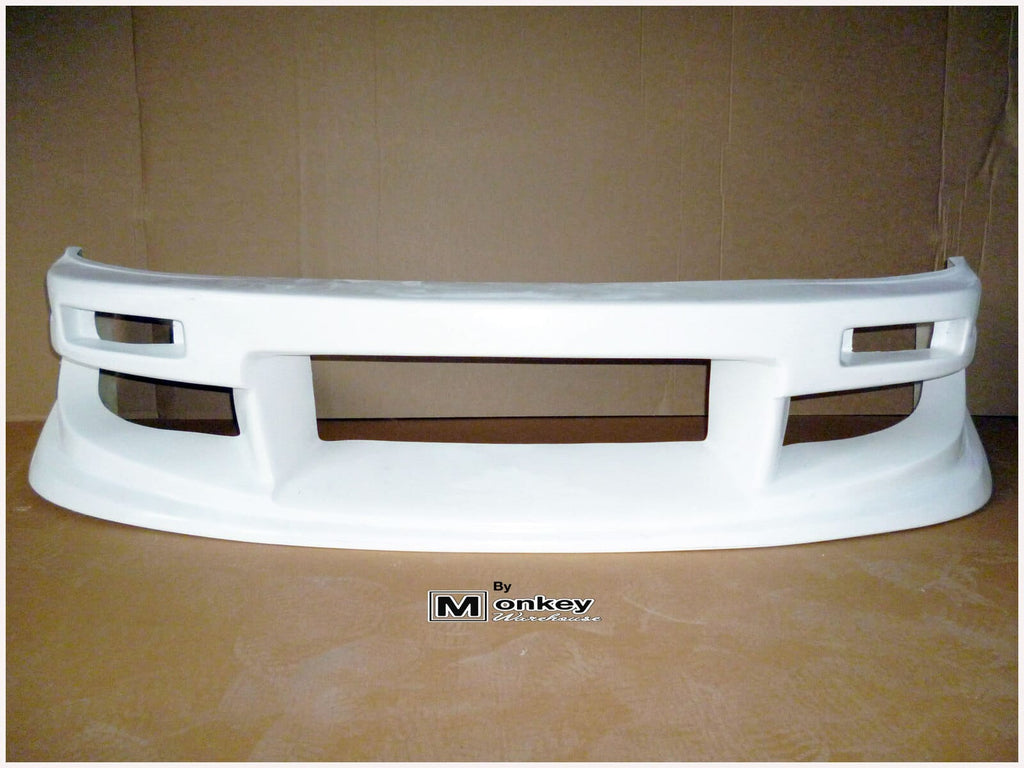 Installed View - Nissan Silvia S13: Works 9 Style Front Bumper