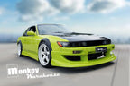 Installed View - Nissan Silvia S13: Works 9 Style Front Bumper