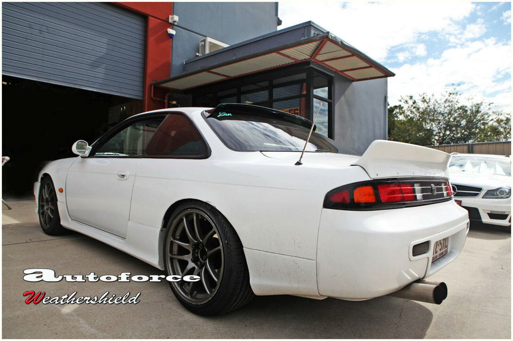 Installed View - Nissan Silvia S14 200SX 240SX Coupe (1995-1998): Premium Roof Spoiler