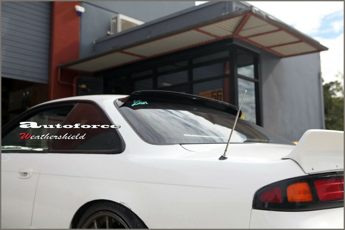 Installed View - Nissan Silvia S14 200SX 240SX Coupe (1995-1998): Premium Roof Spoiler