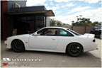 Installed View - Nissan Silvia S14 200SX 240SX Coupe (1995-1998): Premium Roof Spoiler