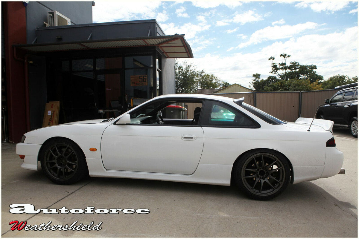 Installed View - Nissan Silvia S14 200SX 240SX Coupe (1995-1998): Premium Roof Spoiler