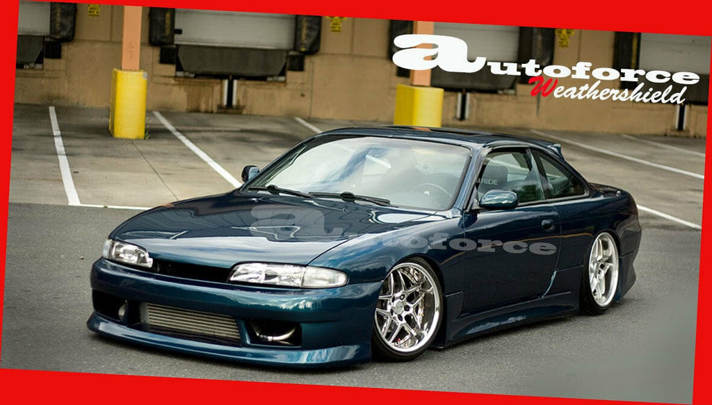 Installed View - Nissan Silvia S14 / 200SX / 240SX: Premium Window Visors