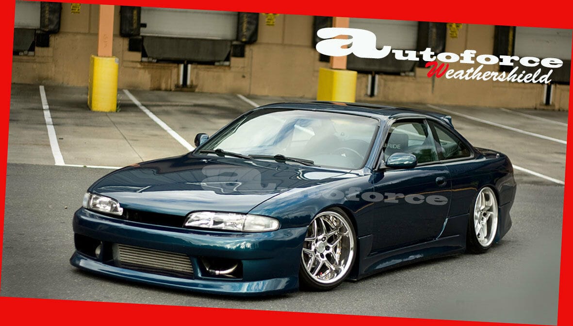Installed View - Nissan Silvia S14 / 200SX / 240SX: Premium Window Visors
