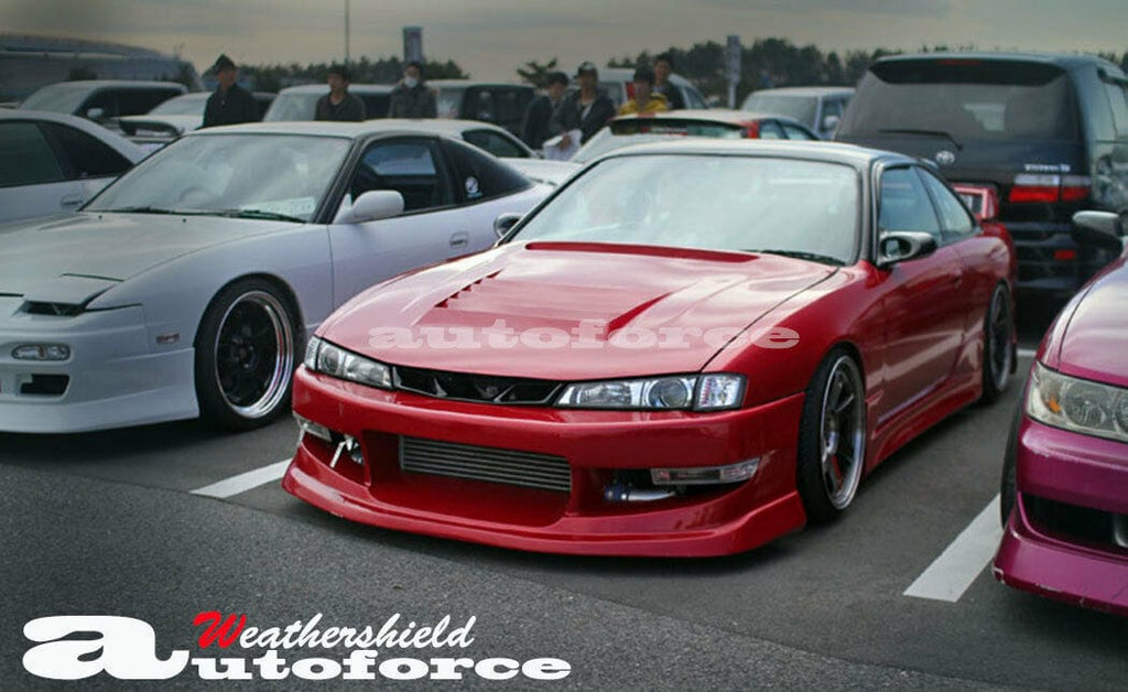 Installed View - Nissan Silvia S14 / 200SX / 240SX: Premium Window Visors