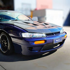 Installed View - Nissan Silvia S14 Kouki: Rocket Bunny Style Front Bumper