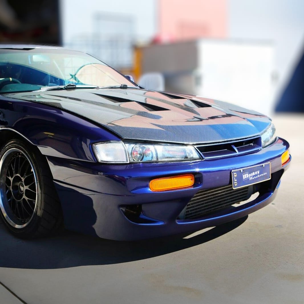 Installed View - Nissan Silvia S14 Kouki: Rocket Bunny Style Front Bumper