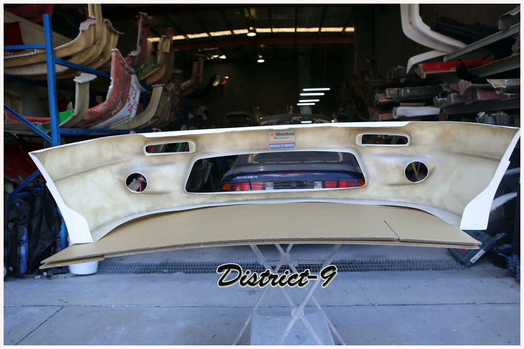 Installed View - Nissan Silvia S14 Kouki: Rocket Bunny Style Front Bumper