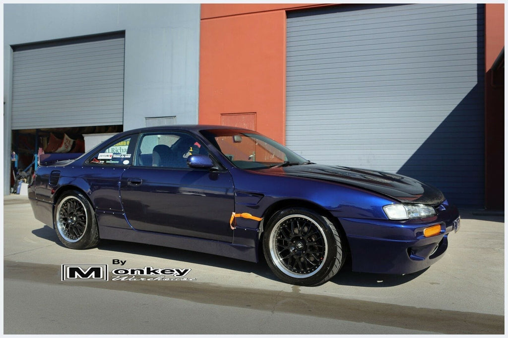 Installed View - Nissan Silvia S14 Kouki: Rocket Bunny Style Front Bumper