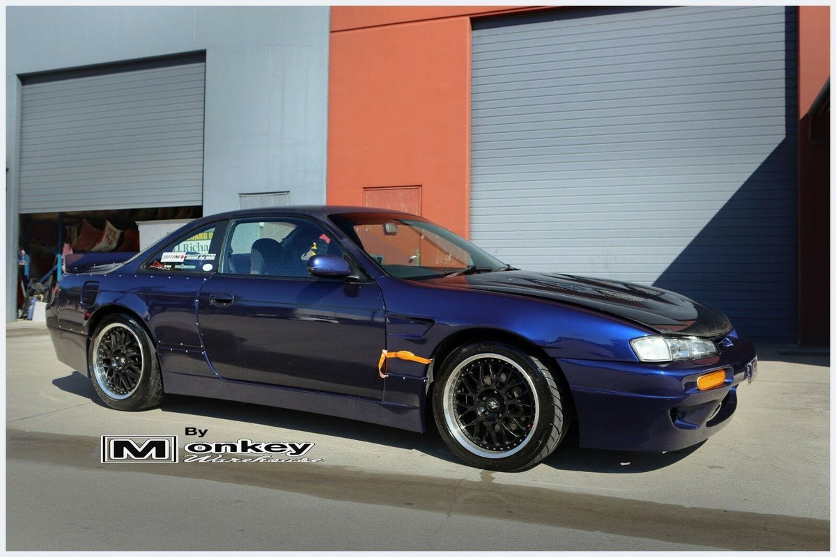 Installed View - Nissan Silvia S14 Kouki: Rocket Bunny Style Front Bumper