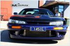 Installed View - Nissan Silvia S14 Kouki: Rocket Bunny Style Front Bumper
