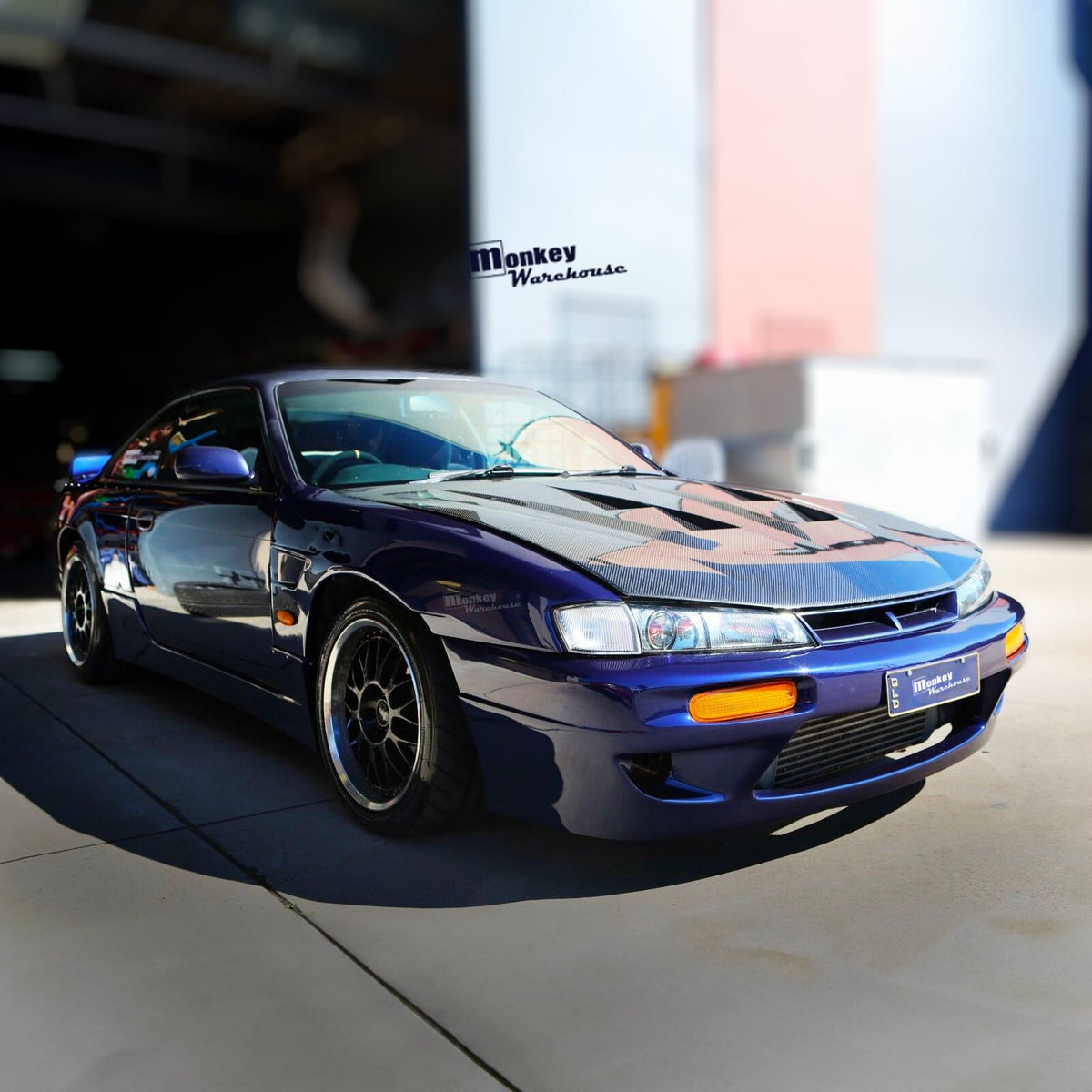 Installed View - Nissan Silvia S14 Kouki: Rocket Bunny Style Front Bumper