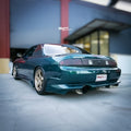 Installed View - Nissan Silvia S14: Uras Type S Style Rear Bumper