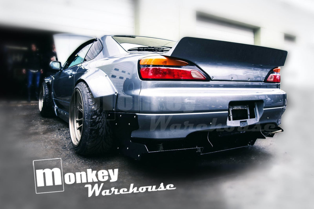 Installed View - Nissan Silvia S15 / 200SX: Rocket Bunny Style Drift Wing