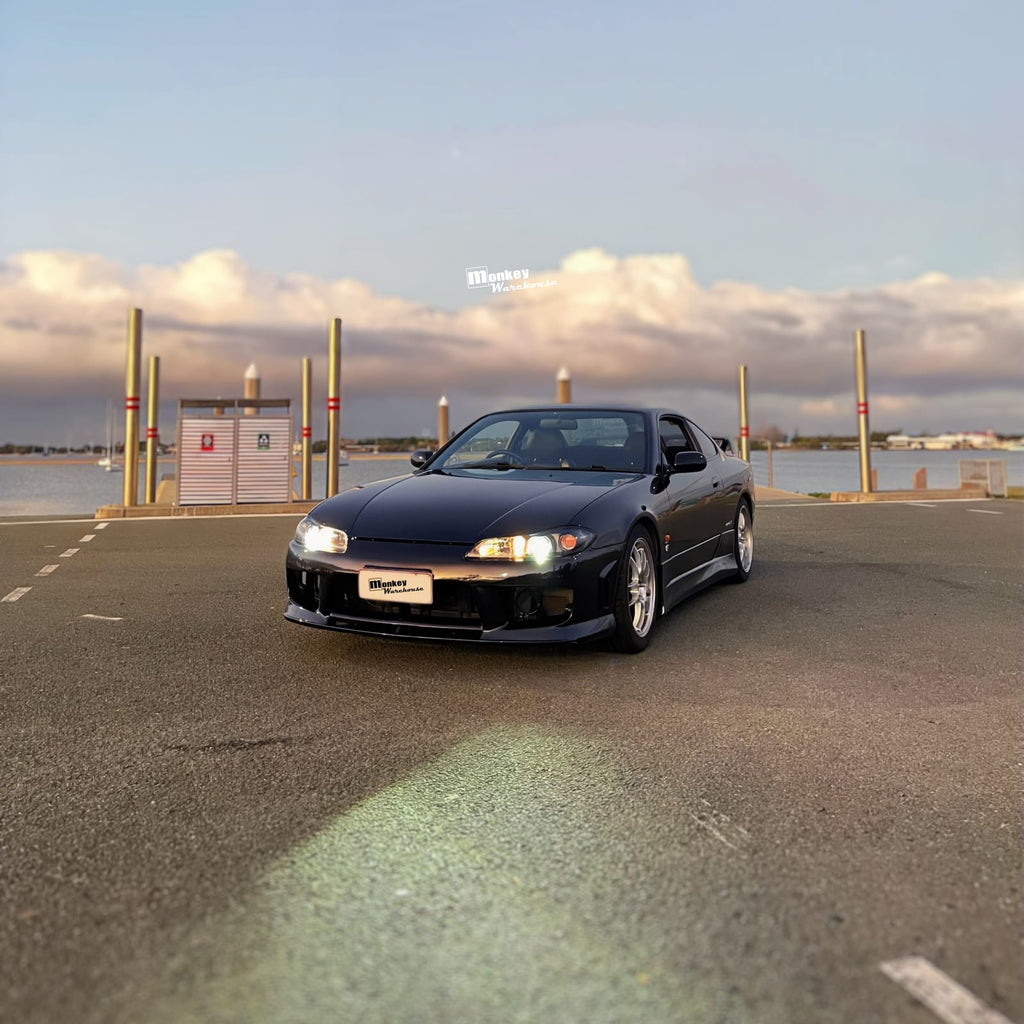 Installed View - Nissan Silvia S15: Aero Style JDM Front Bumper