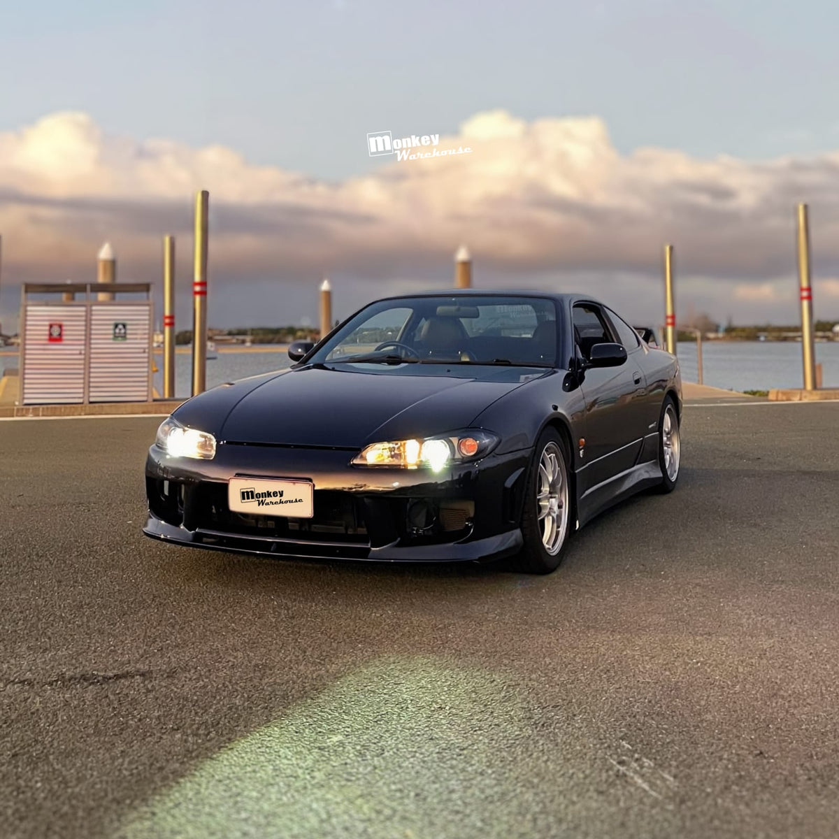 Installed View - Nissan Silvia S15: Aero Style JDM Front Bumper