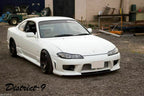 Installed View - Nissan Silvia S15: Aero Style JDM Front Bumper