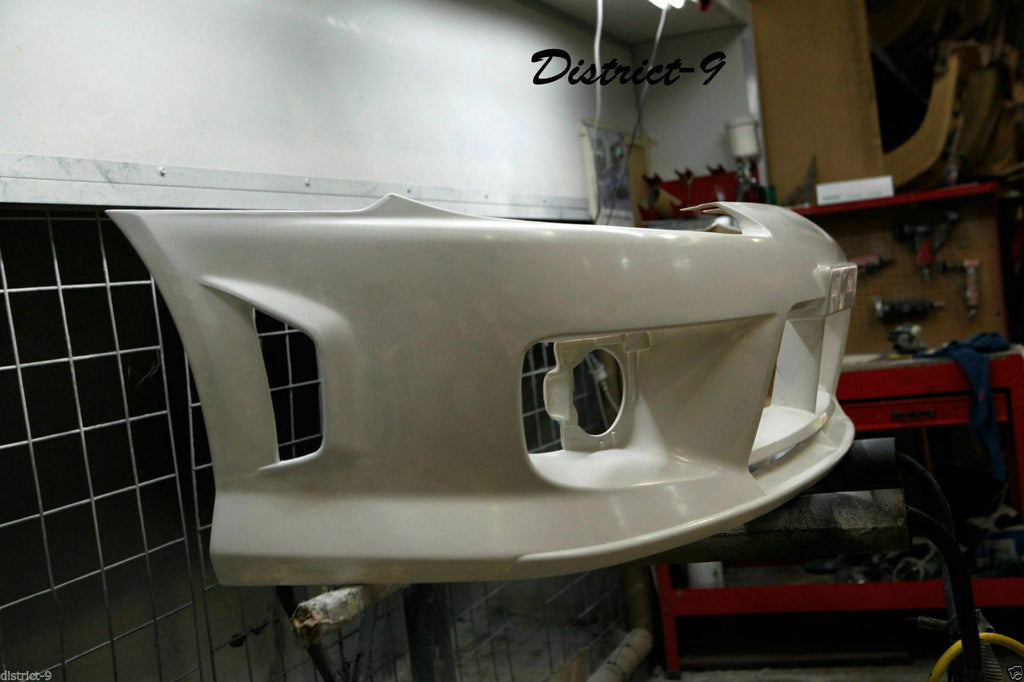 Installed View - Nissan Silvia S15: Aero Style JDM Front Bumper