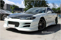 Installed View - Nissan Silvia S15: Uras Type S Style Front Bumper