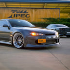 Installed View - Nissan Silvia S15: Vertex Style Front Bumper