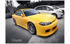 Installed View - Nissan Silvia S15: Vertex Style Front Bumper