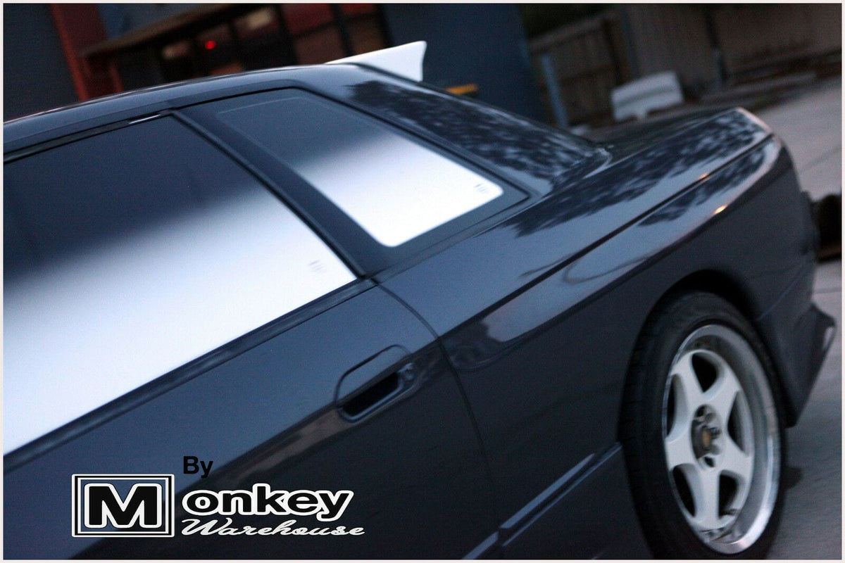Installed View - Nissan Skyline R32 Coupe: D-Max Style Rear Roof Wing