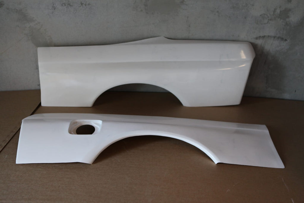 Installed View - Nissan Skyline R32 Coupe: GTR Style Rear Quarter Panels