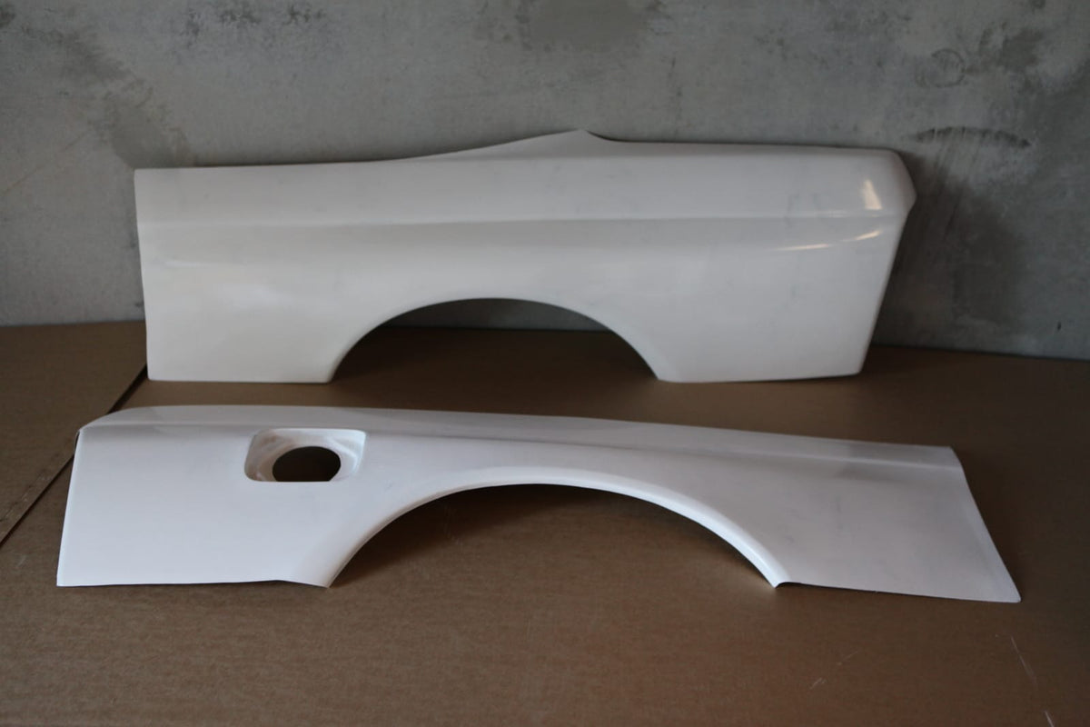 Installed View - Nissan Skyline R32 Coupe: GTR Style Rear Quarter Panels