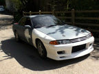 Installed View - Nissan Skyline R32: Do-Luck Style Front Bumper