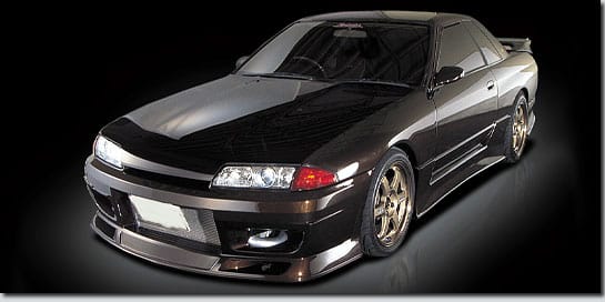 Installed View - Nissan Skyline R32: Do-Luck Style Front Bumper