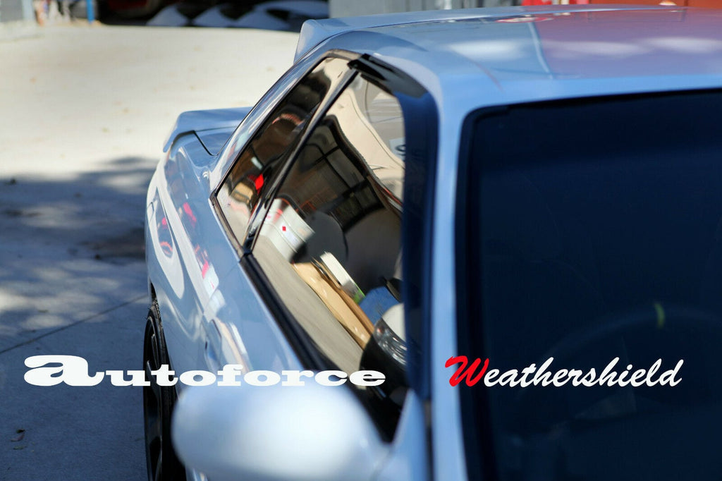 Installed View - Nissan Skyline R32 GTR (1989-1994): Premium Window Visors