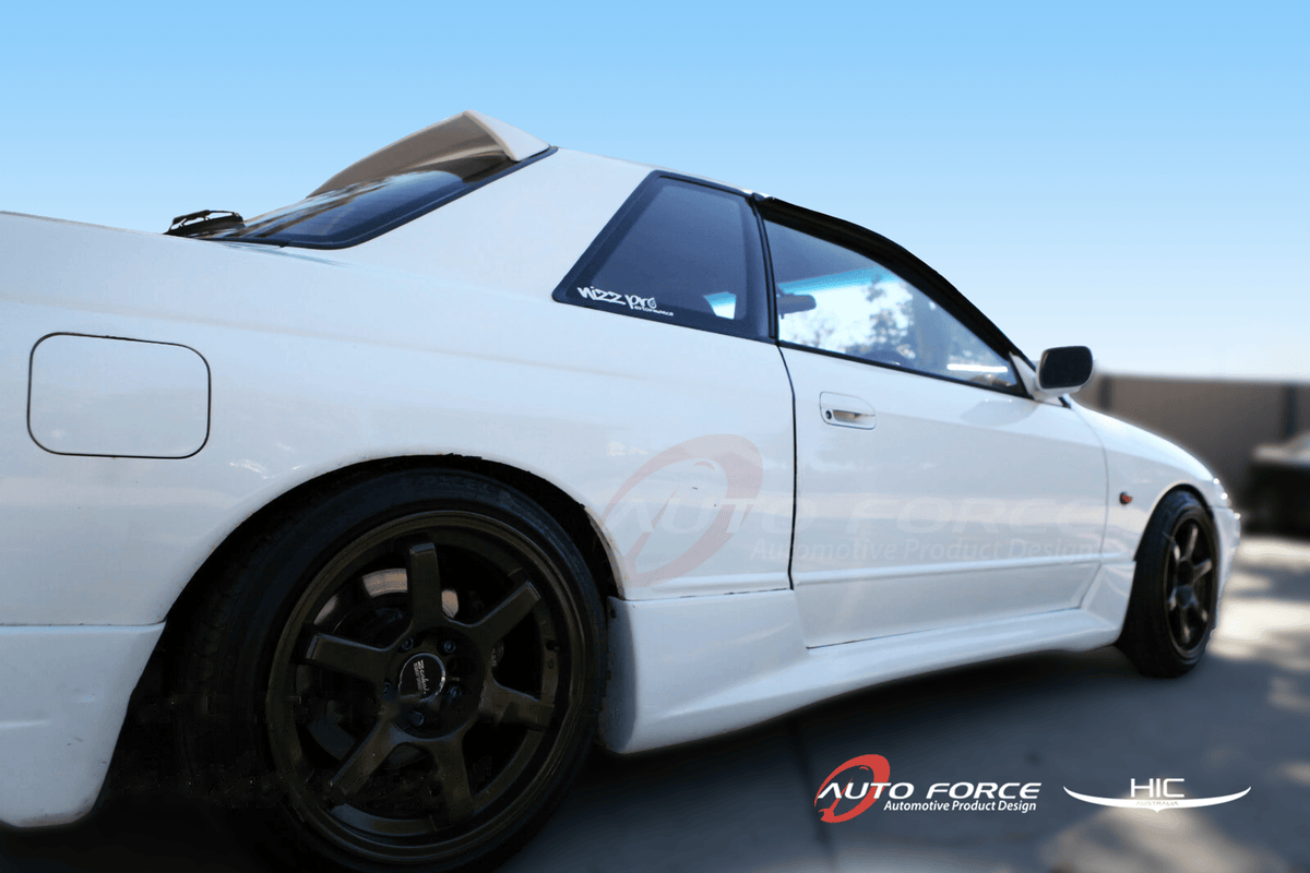 Installed View - Nissan Skyline R32 GTR (1989-1994): Premium Window Visors