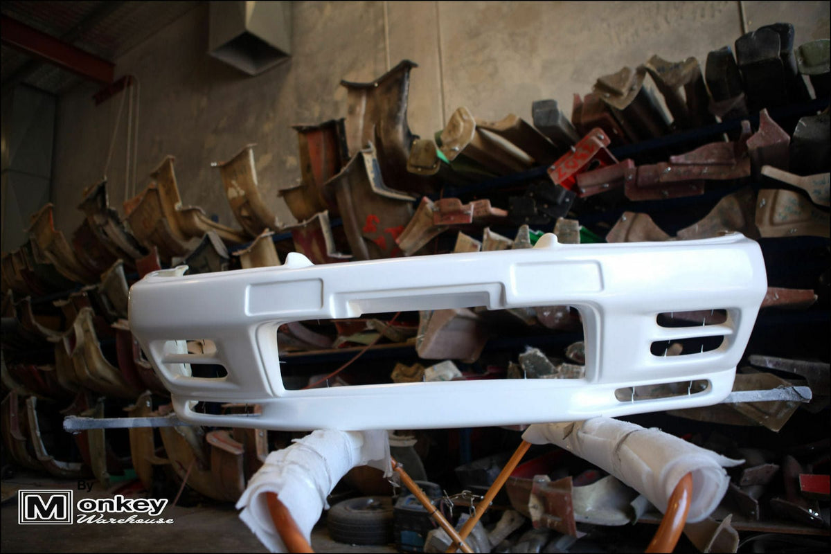 Installed View - Nissan Skyline R32: GTR Style Front Bumper