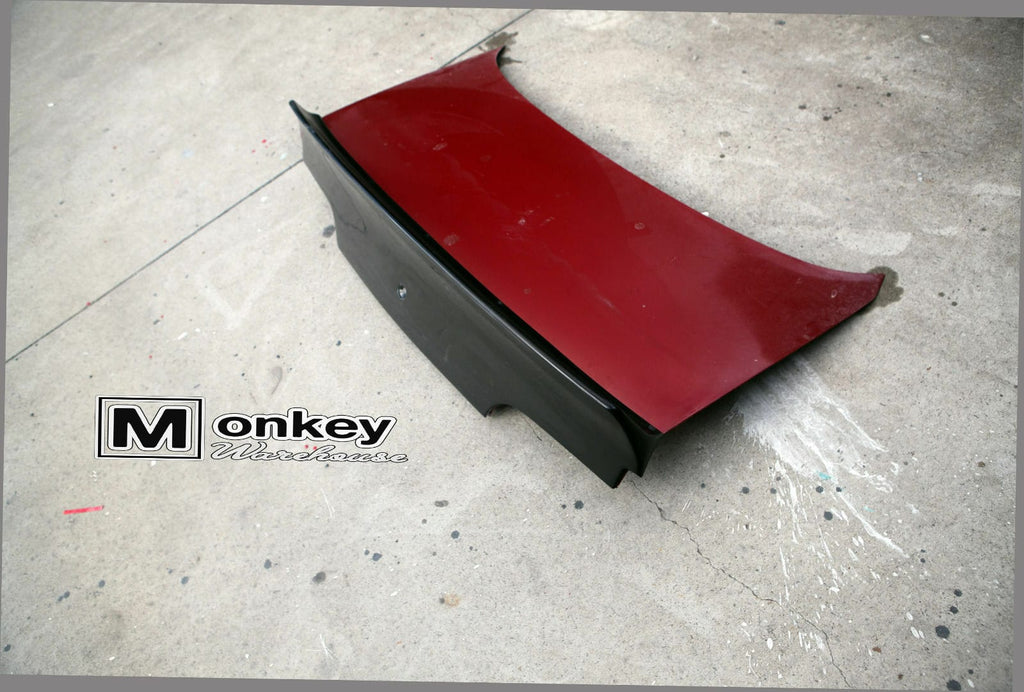Installed View - Nissan Skyline R32: Rocket Bunny Style Rear Boot Drift Wing