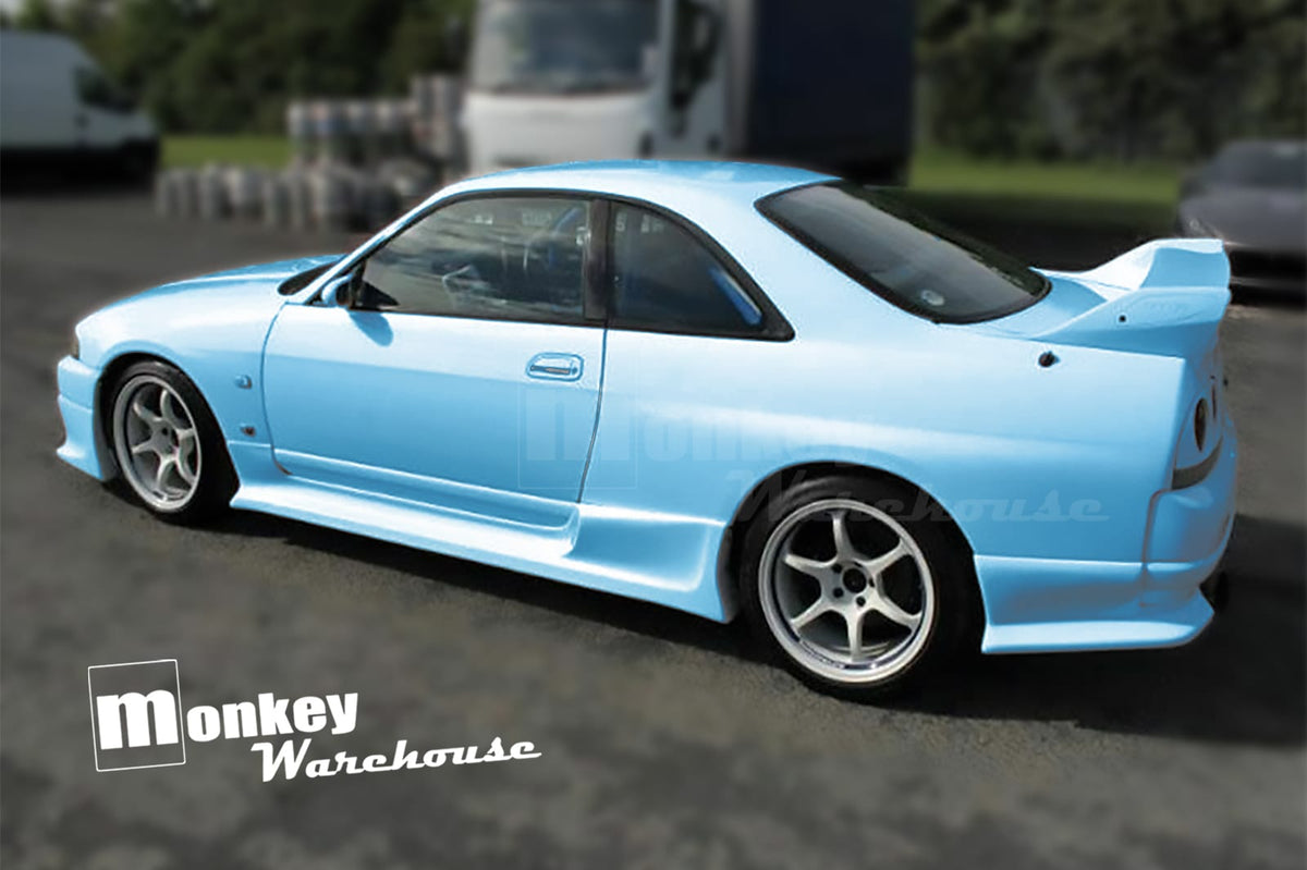 Installed View - Nissan Skyline R33 Coupe: GTR Style Rear Quarter Panels
