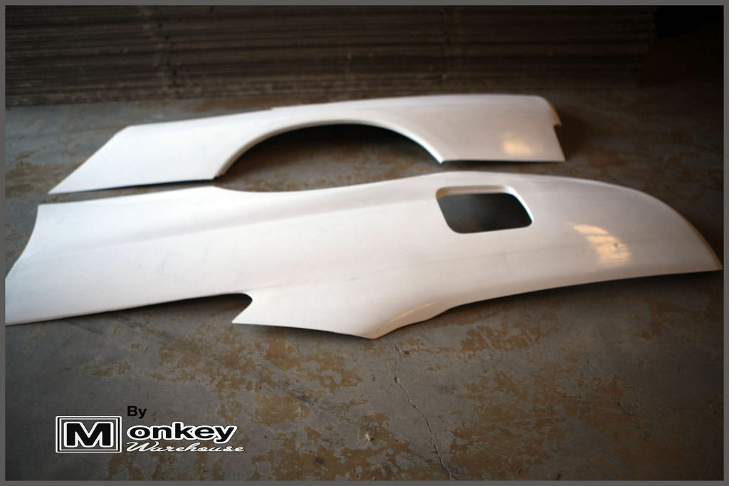 Installed View - Nissan Skyline R33 Coupe: GTR Style Rear Quarter Panels