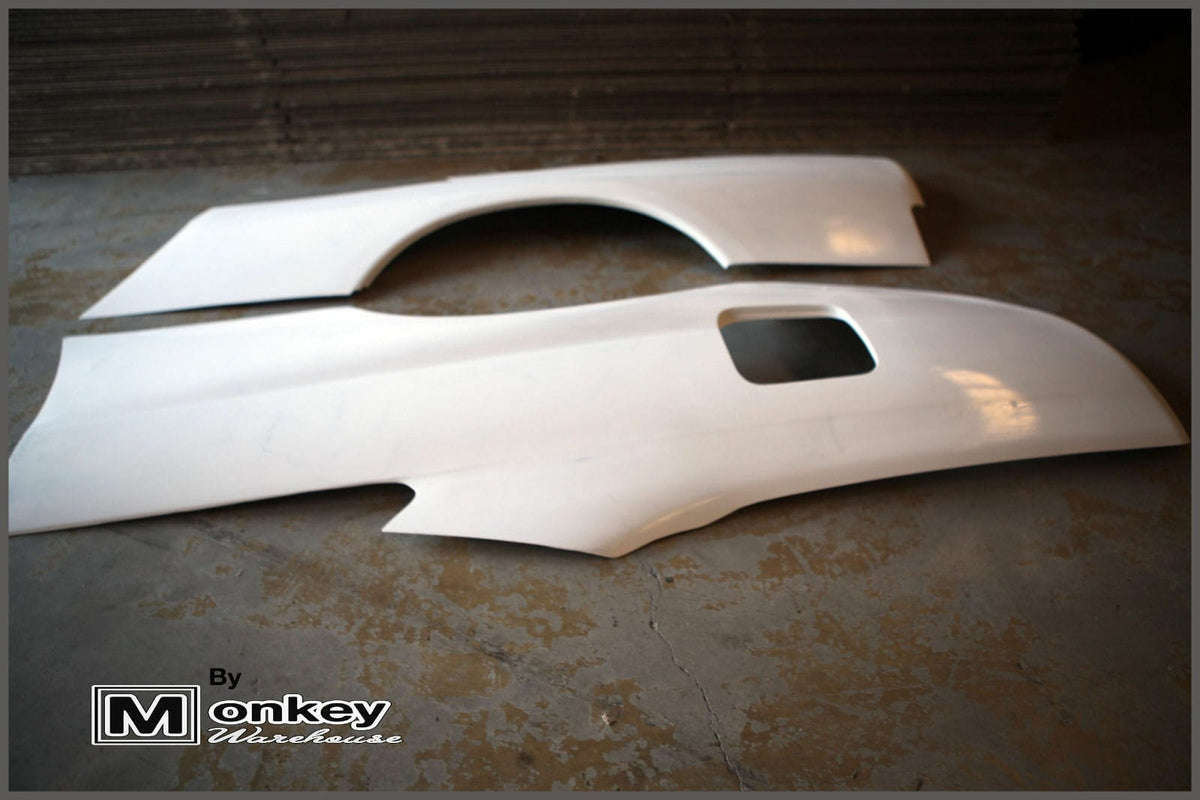 Installed View - Nissan Skyline R33 Coupe: GTR Style Rear Quarter Panels
