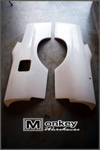 Installed View - Nissan Skyline R33 Coupe: GTR Style Rear Quarter Panels