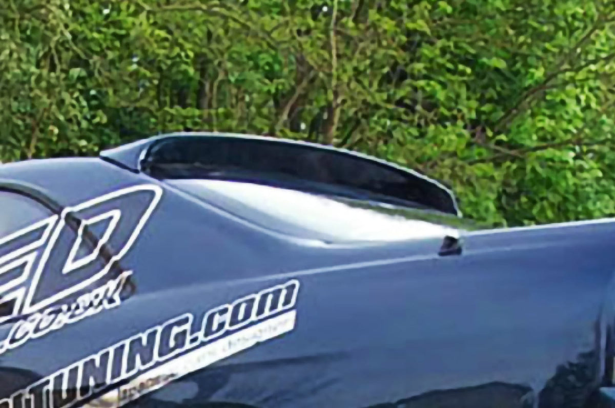Installed View - Nissan Skyline R33 Coupe: JDM Rear Roof Drift Wing