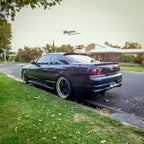 Installed View - Nissan Skyline R33 Coupe: JDM Rear Roof Drift Wing